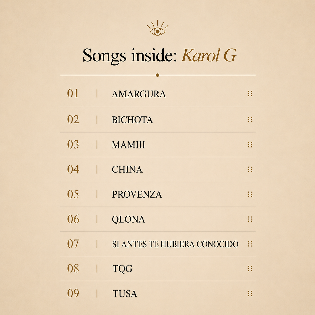KAROL G VINYL PLAYER