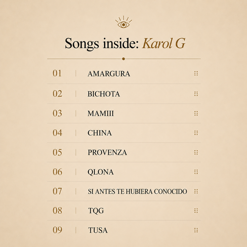 KAROL G VINYL PLAYER