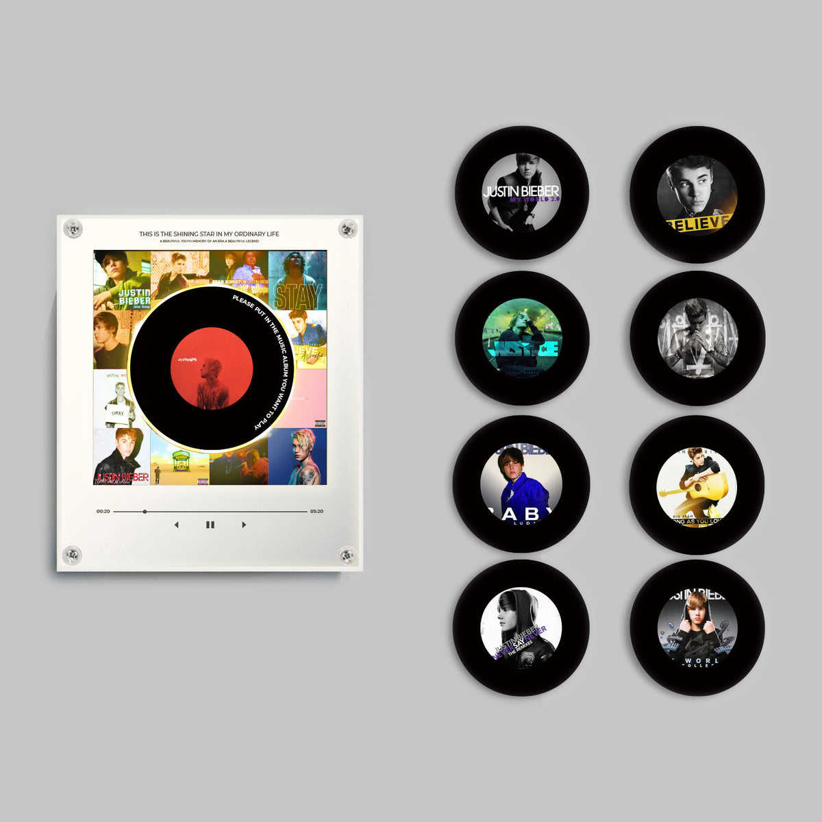 JUSTIN BIEBER VINYL PLAYER